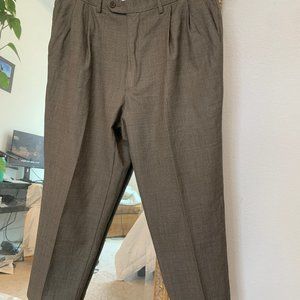 Santorelli Double Pleated Pants - 34W 24L